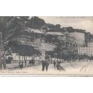 Nice - Les Ponchettes ,le Château vers 1900 